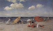 William Merritt Chase Seashore oil painting
